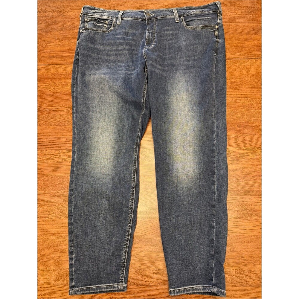 Silver Jeans Suki Skinny Jeans Womens Size 22 Blue Stretch Denim